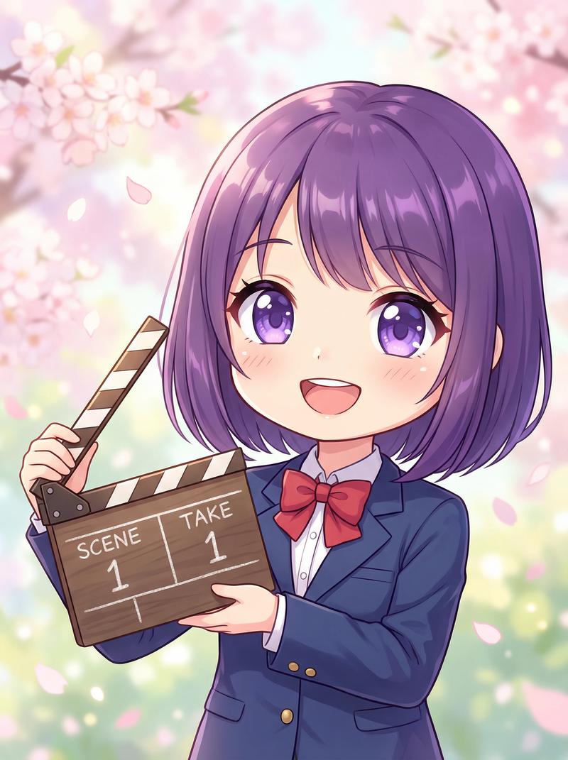 免费看片美少女写真-紫发少女动漫角色