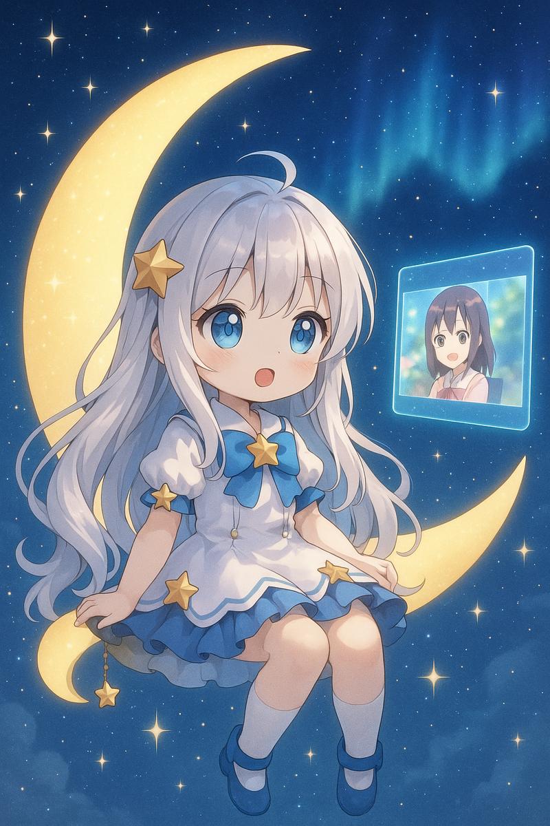 免费看片动漫美图-月光星辰少女写真