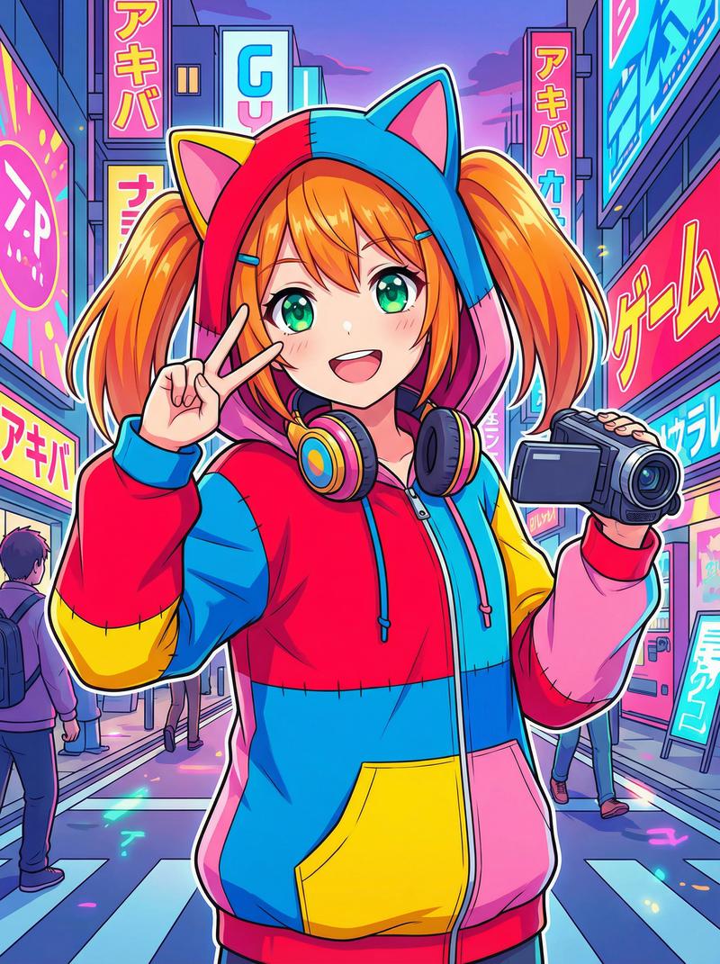 免费看片动漫社区-元气橙发少女Cosplay